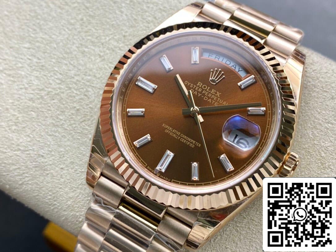 Rolex Day Date 228235 1:1 Best Edition EW Factory V2 Brown Dial