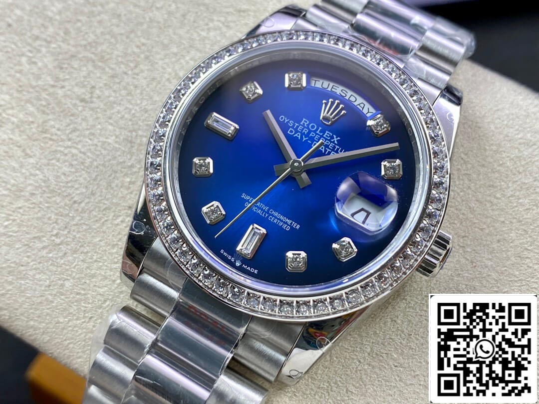 Rolex Day Date M128396TBR-0008 36MM 1:1 Meilleure édition GM Factory Lunette en diamant