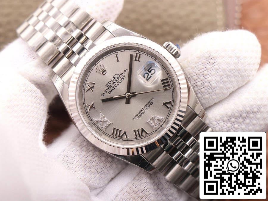 Rolex Datejust M126234-0029 1:1 Meilleure édition EW Factory Cadran argenté