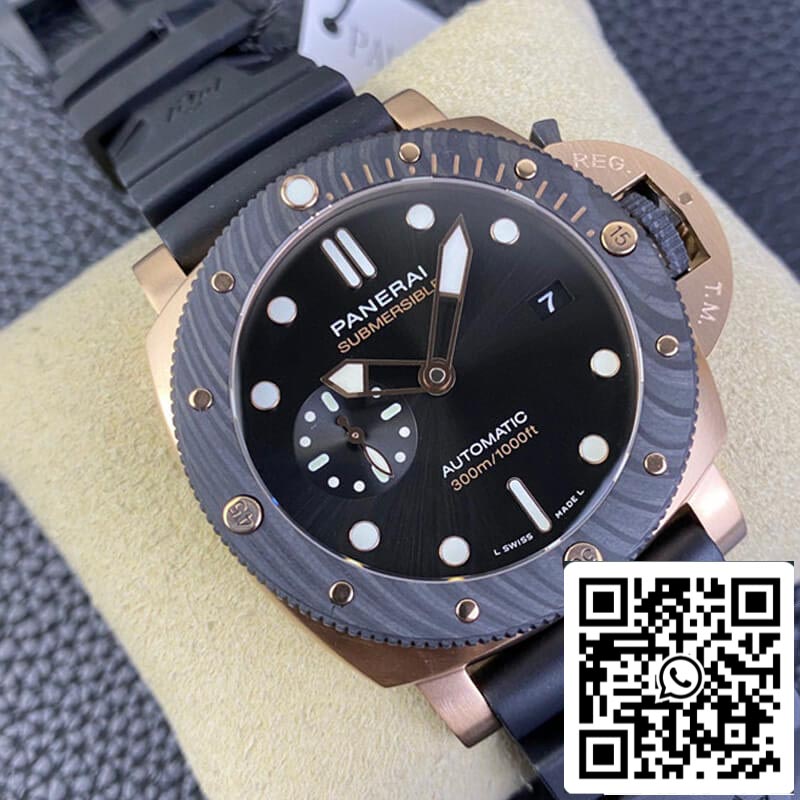 SBF Panerai Submersible PAM01070 1:1 Best Edition VS Factory Black Dial