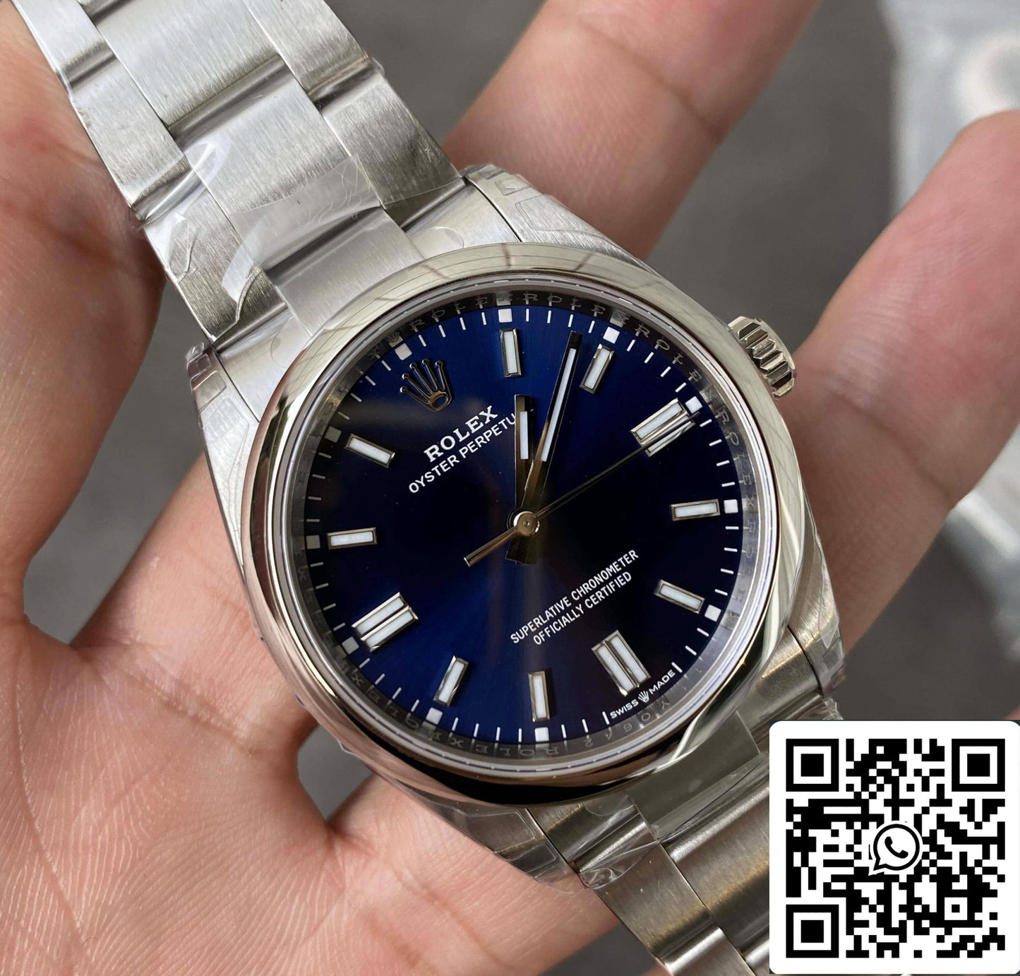 Rolex Oyster Perpetual M126000-0003 36MM 1:1 Meilleure édition VS Cadran bleu d'usine