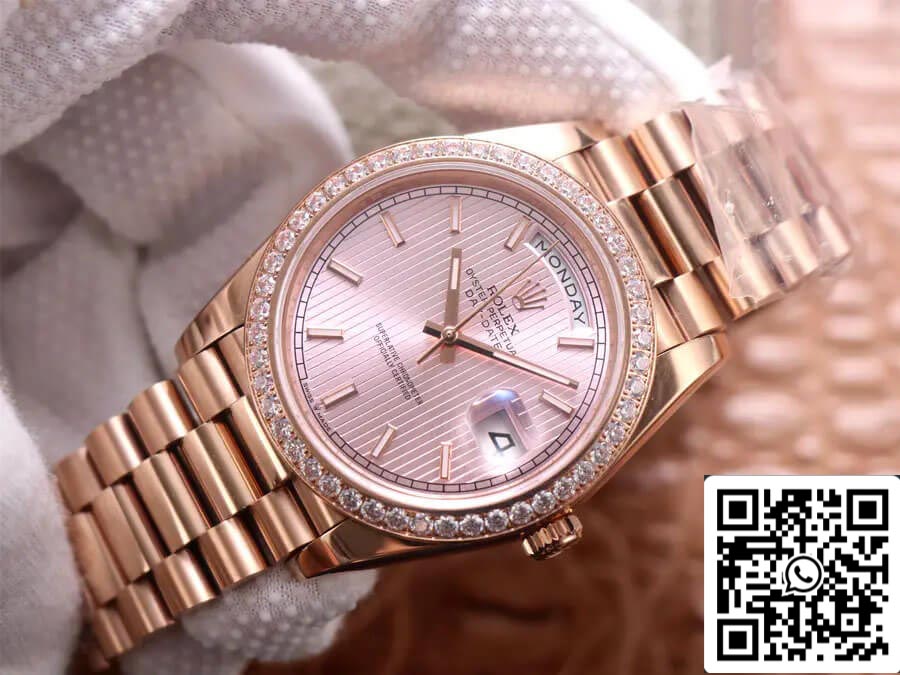 Rolex Day Date M228345RBR-0010 1:1 Best Edition EW Factory Rose Gold