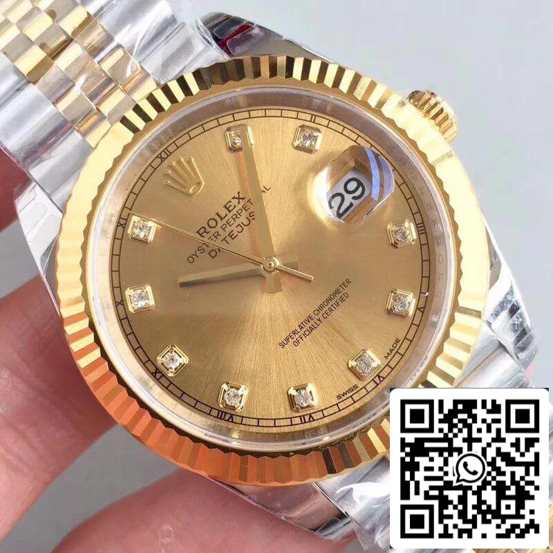 Rolex Datejust II M126333-0012 EW Factory 1:1 Best Edition Swiss ETA3255 Armband aus Edelstahl 410L und 18 Karat Gelbgold