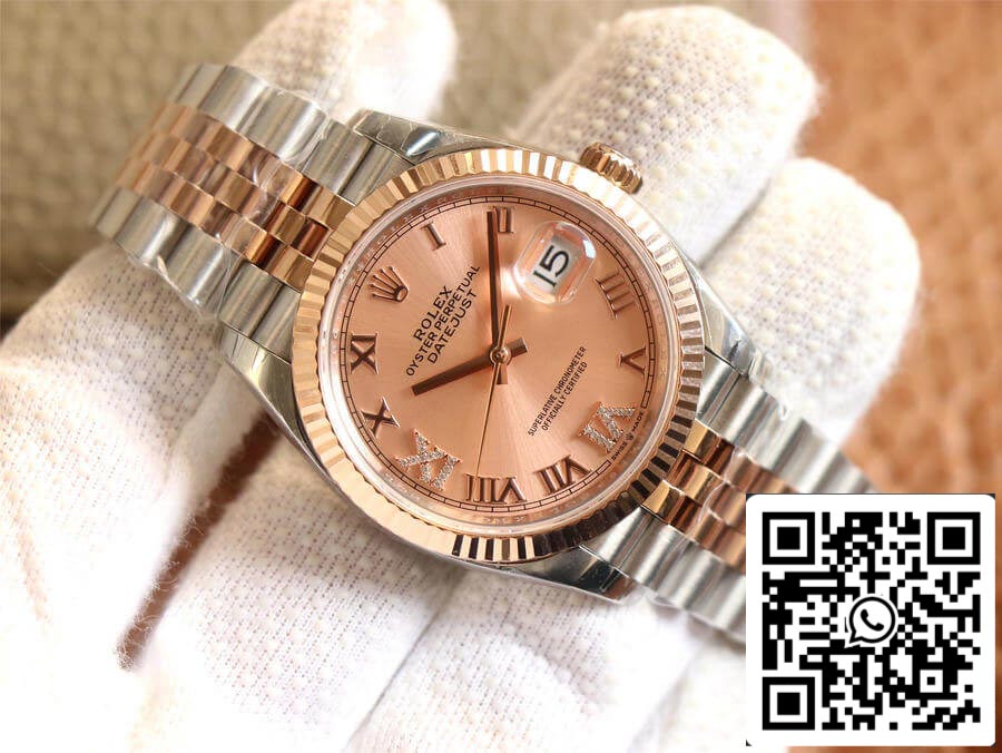 Rolex Datejust M126231-0027 1:1 Best Edition EW Factory Rose Gold