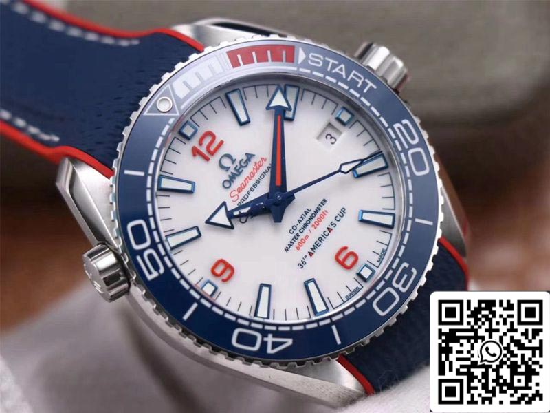 Omega Seamaster Planet Ocean 36th America’s Cup Limited Edition 1:1 Best Edition VS Factory White Dial Swiss ETA8900