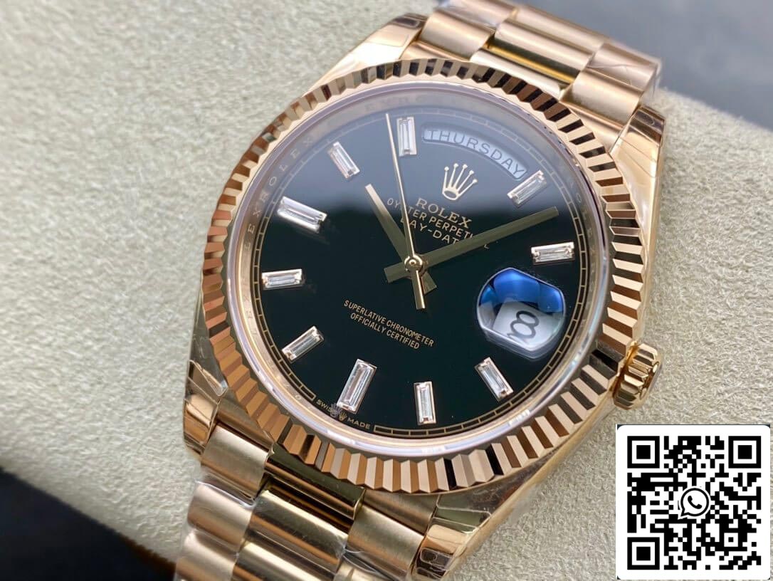 Rolex Day Date 228238a 1:1 Best Edition EW Factory V2 Black Dial