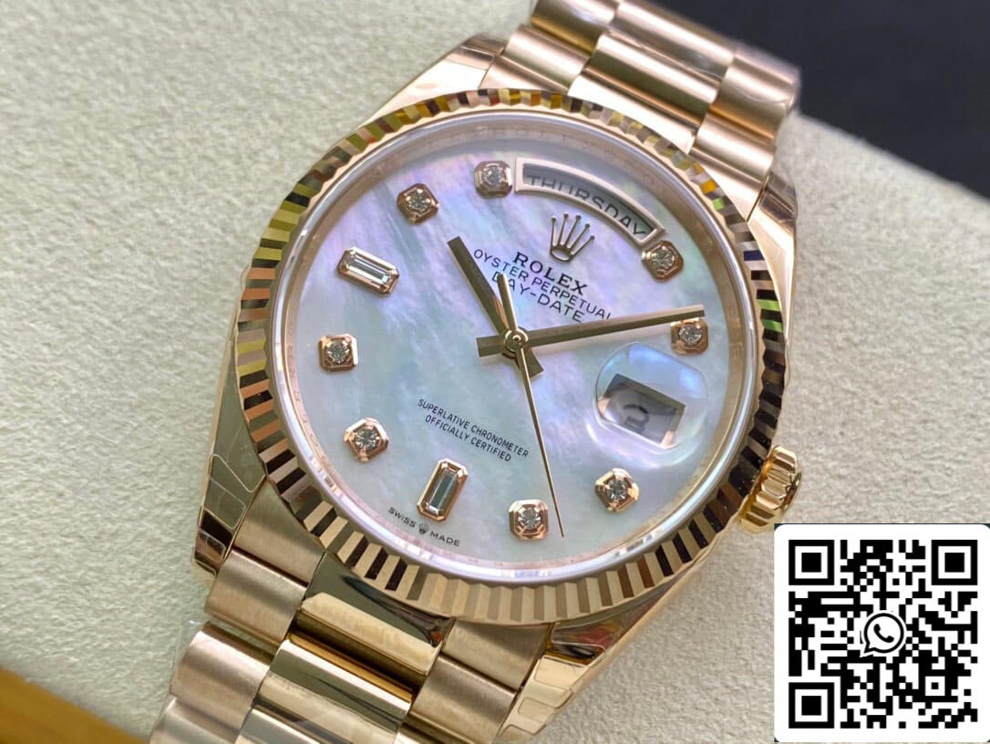 Rolex Day Date M128235-0029 1:1 Best Edition EW Factory Rose Gold