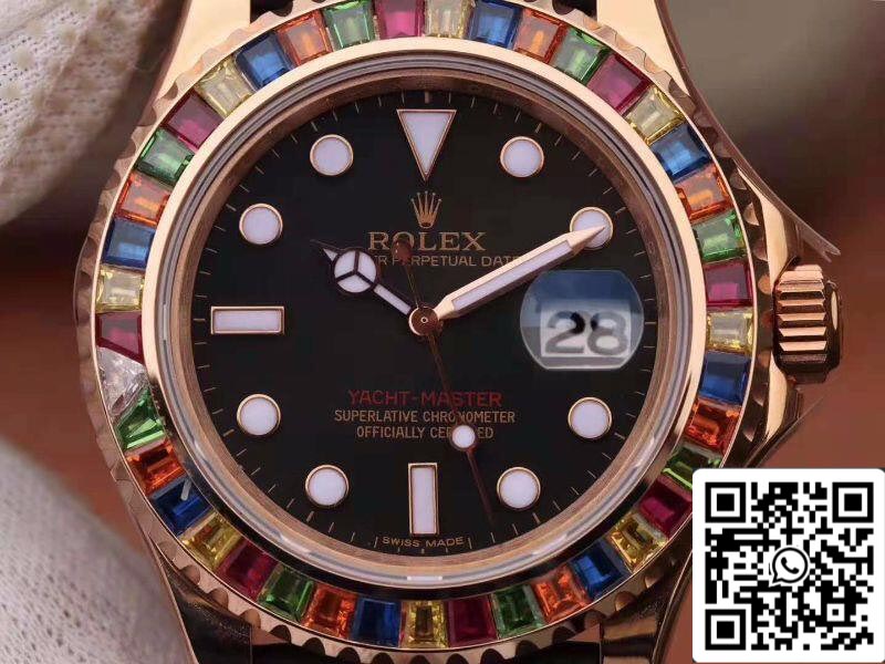 Rolex Yacht-Master 116695 Noob Factory 1:1 Meilleure édition suisse ETA2824 Cadran noir