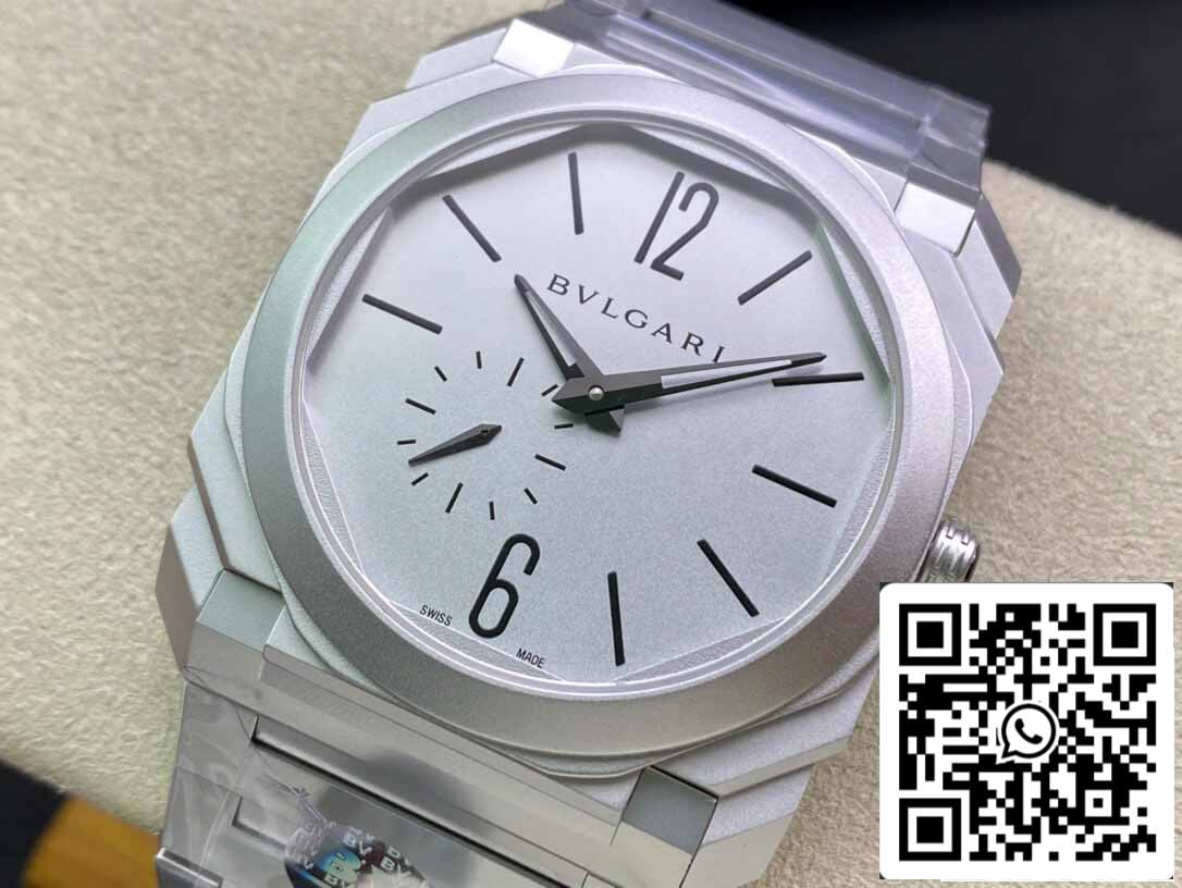 Bvlgari Octo Finissimo 103011 40MM 1:1 Best Edition BV Factory Silbernes Zifferblatt