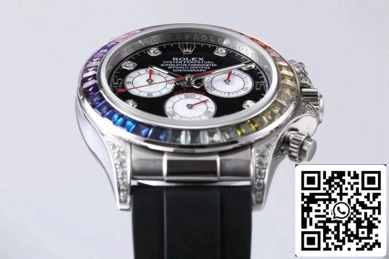 Rolex Daytona 116599RBOW 1:1 Meilleure édition BL Factory Cadran noir Suisse ETA4130