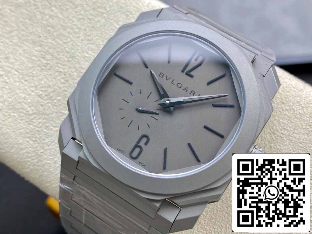 Bvlgari Octo Finissimo 102713 BGO40C14TTXTAUTO 1:1 Best Edition BV Factory Silver Gray Dial