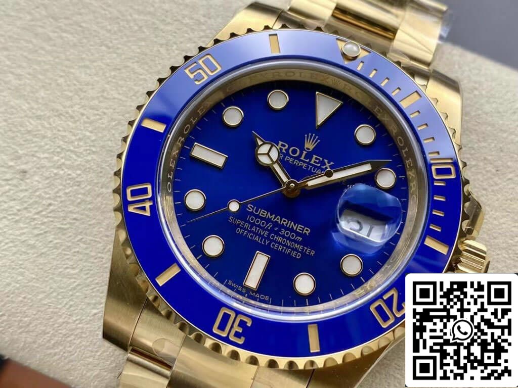 Rolex Submariner M116618LB-0003 1:1 Meilleure édition Clean Factory Cadran bleu