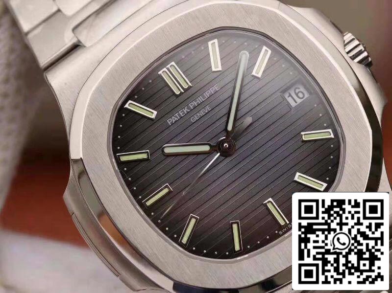 Patek Philippe Nautilus Jumbo 5711 PF Factory 1:1 Best Edition Swiss ETA324 Grey Textured Dial