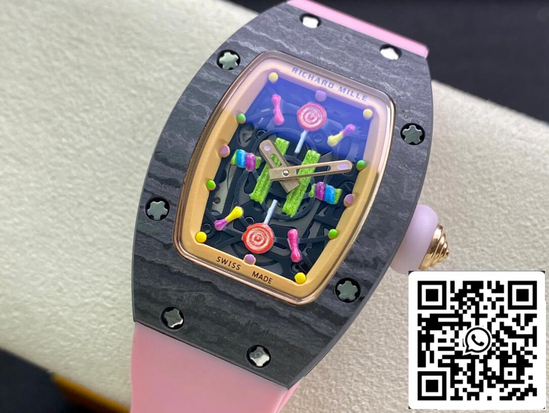 Richard Mille RM-07 Bon Bon 1:1 Best Edition RM Factory Pink Strap