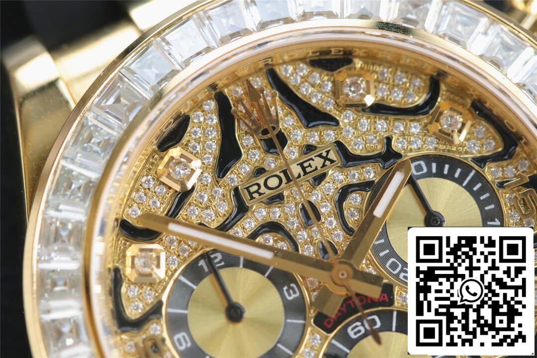 Rolex Cosmograph Daytona 116588 TBR 1:1 Meilleure édition Noob Factory Lunette en or jaune et diamants