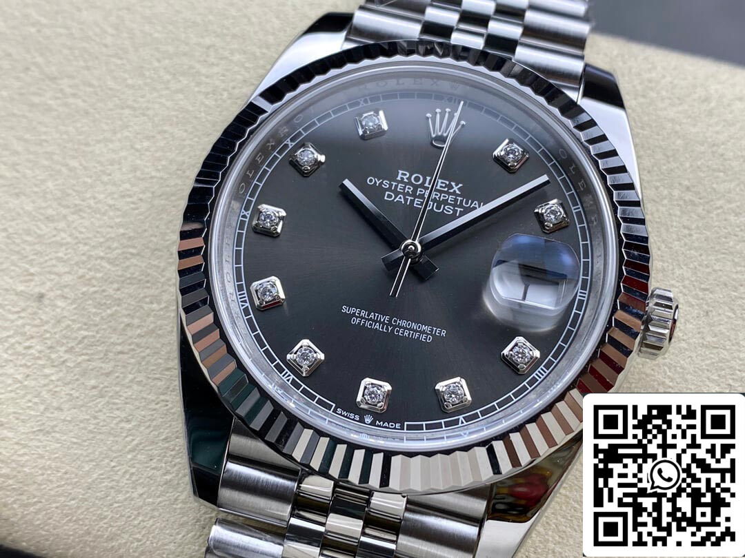 Rolex Datejust M126334-0006 1:1 Best Edition Clean Factory Graues Zifferblatt