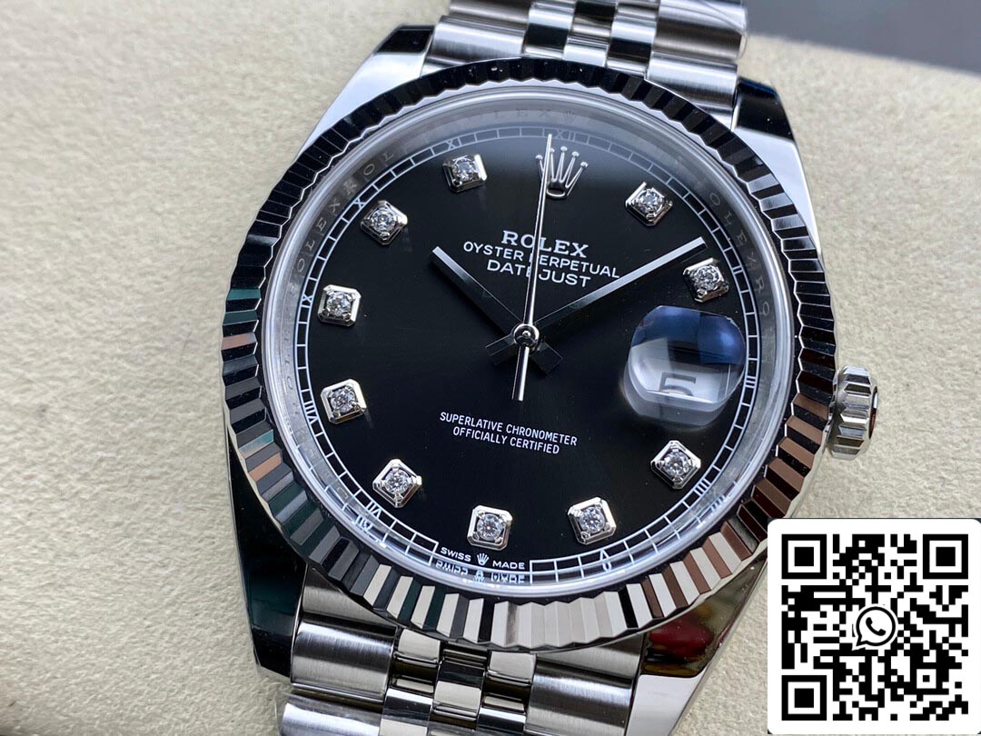 Rolex Datejust M126334-0012 1:1 Best Edition Clean Factory Schwarzes Zifferblatt