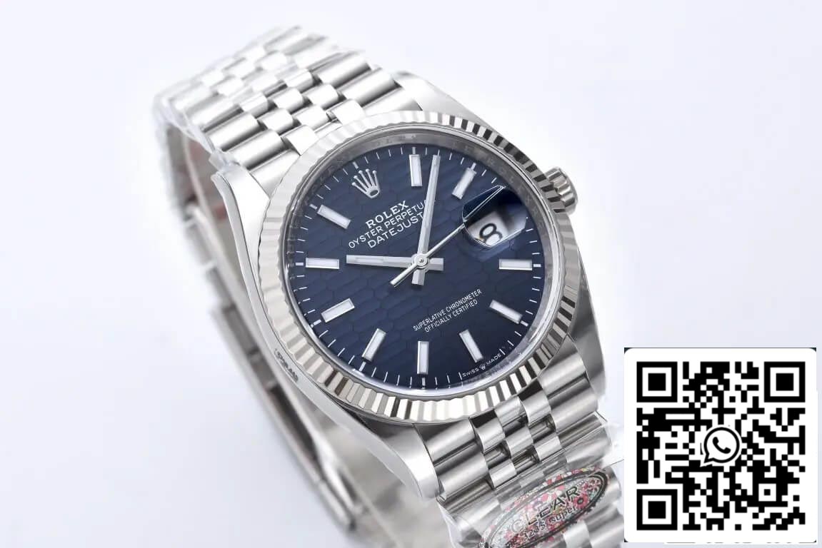 Rolex Datejust 36MM M126234-0049 1:1 Meilleure édition Clean Factory Cadran bleu