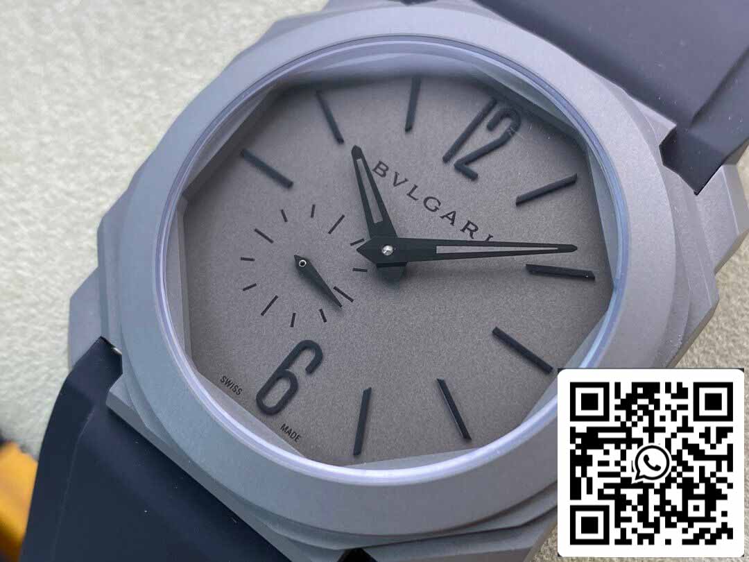 Bvlgari Octo Finissimo 1:1 Meilleure édition BV Factory V2 Bracelet en caoutchouc