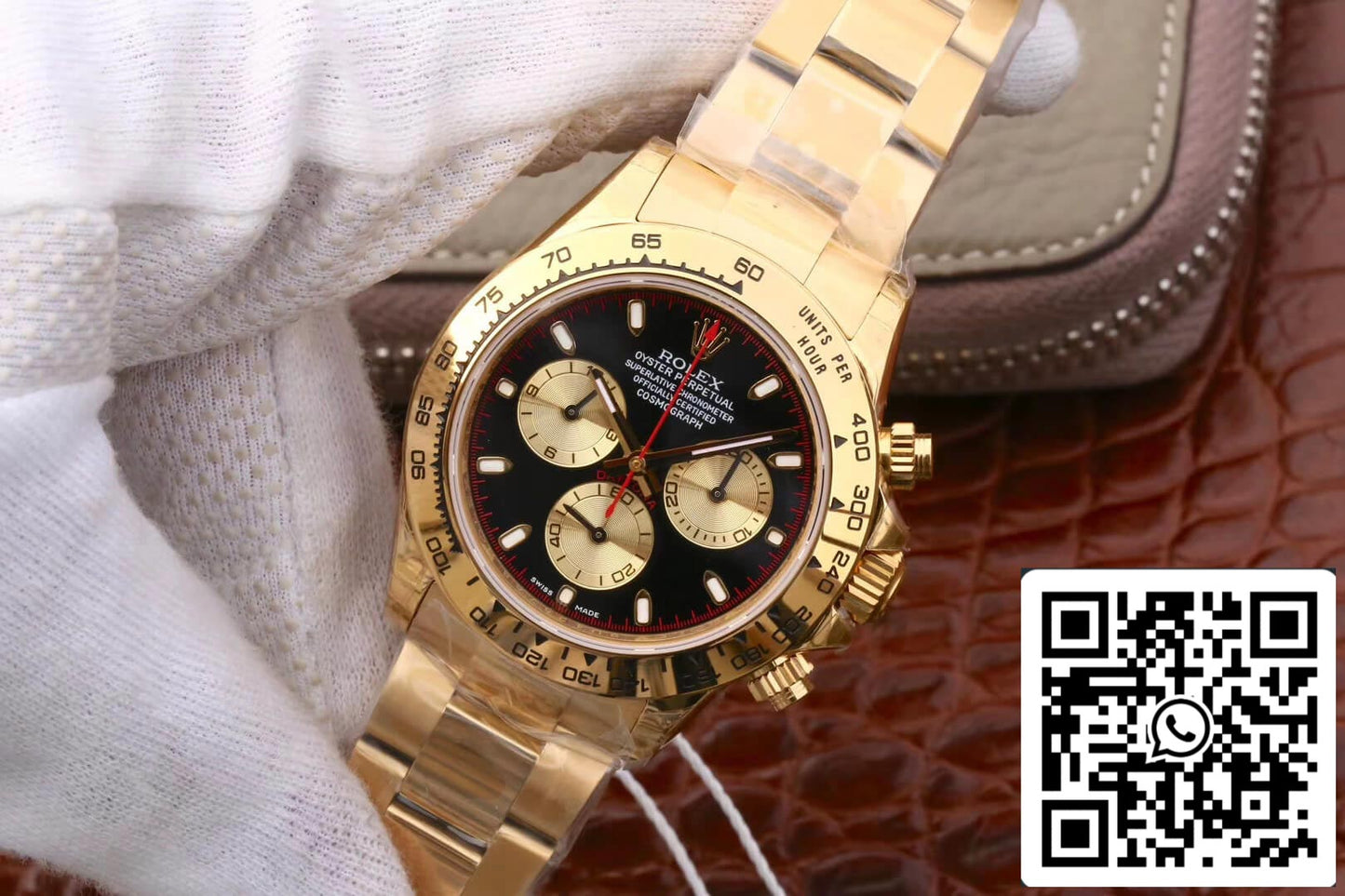 Rolex Daytona Cosmograph M116508-0009 1:1 Meilleure édition JH Factory Or 18 carats