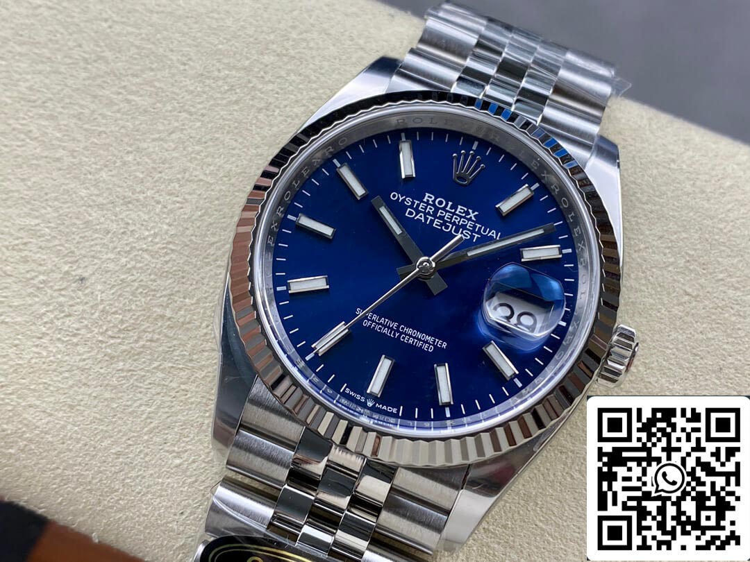 Rolex Datejust M126234-0017 36MM 1:1 Meilleure édition Clean Factory Cadran bleu