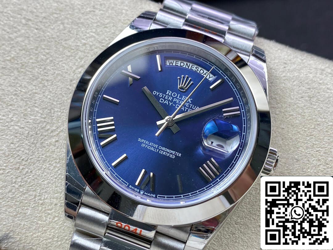 Rolex Day Date M228206-0015 1:1 Best Edition EW Factory Blue Dial