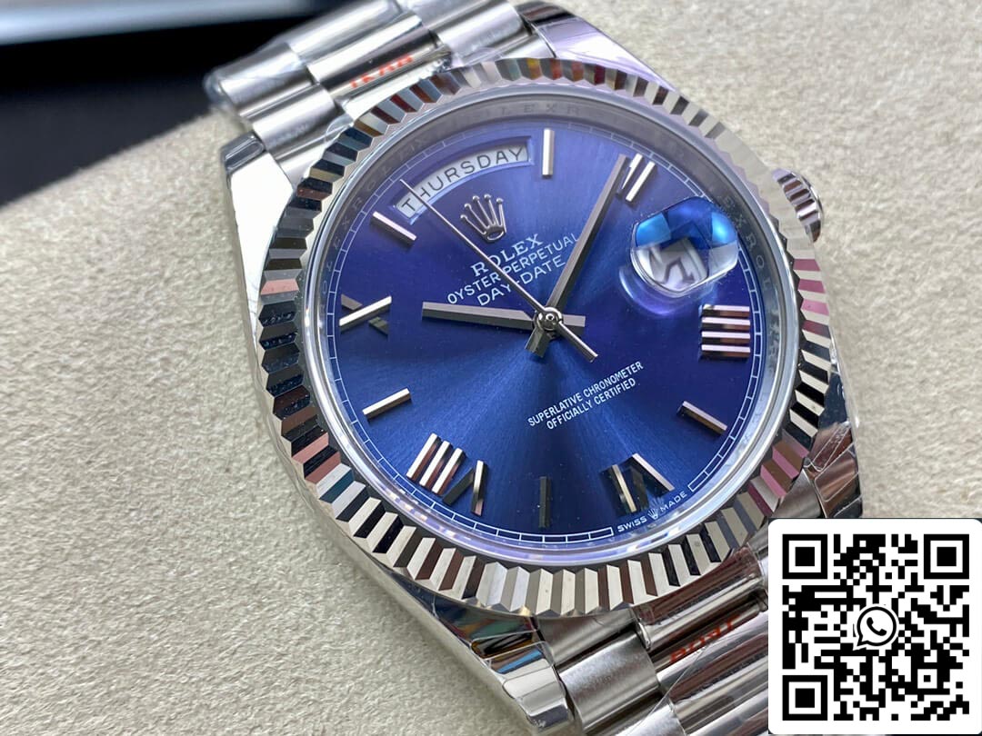 Rolex Day Date M228236-0007 1:1 Best Edition EW Factory Blue Dial