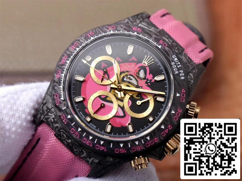 Rolex Daytona Cosmos Pink Exploded Dragon 1:1 Meilleure édition WWF Factory Swiss ETA7750