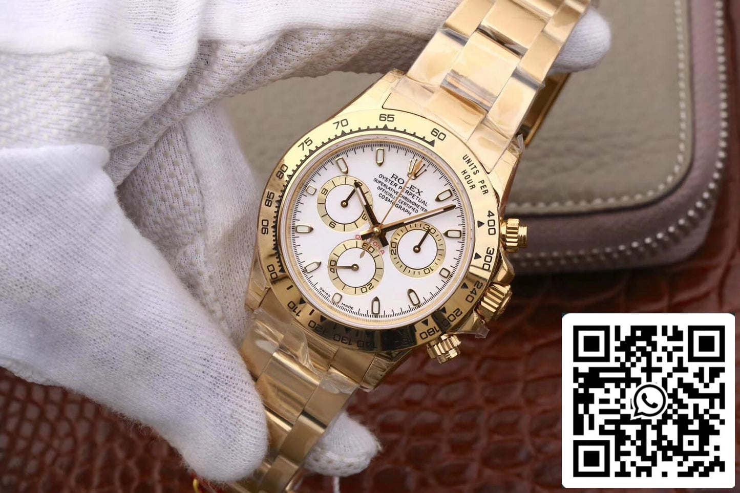 Rolex Daytona Cosmograph M116508-0001 1:1 Meilleure édition JH Factory Cadran blanc