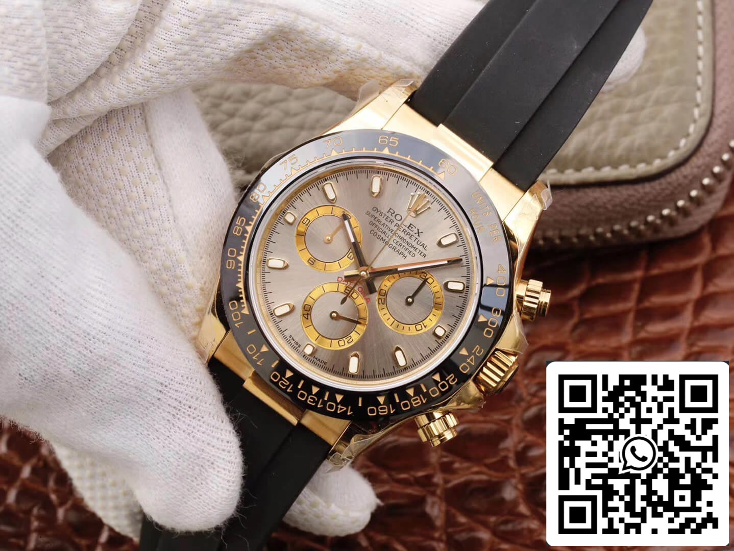 Rolex Daytona Cosmograph 116518LN 1:1 Meilleure édition JH Factory Cadran gris argenté