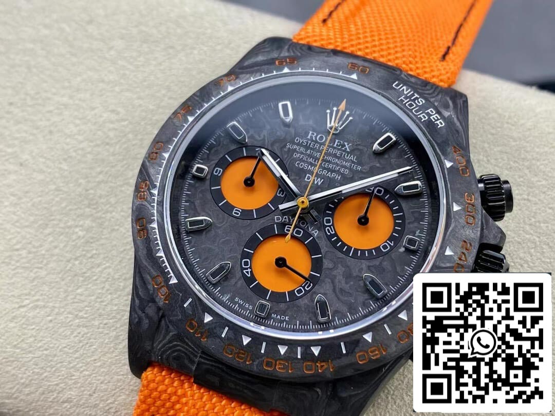 Rolex Daytona Cosmograph Diw Version personnalisée 1: 1 Meilleure édition Noob Factory Bracelet orange