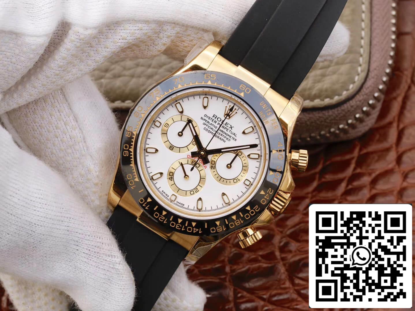 Rolex Daytona Cosmograph M116518ln-0041 1:1 Meilleure édition JH Factory Lunette en céramique