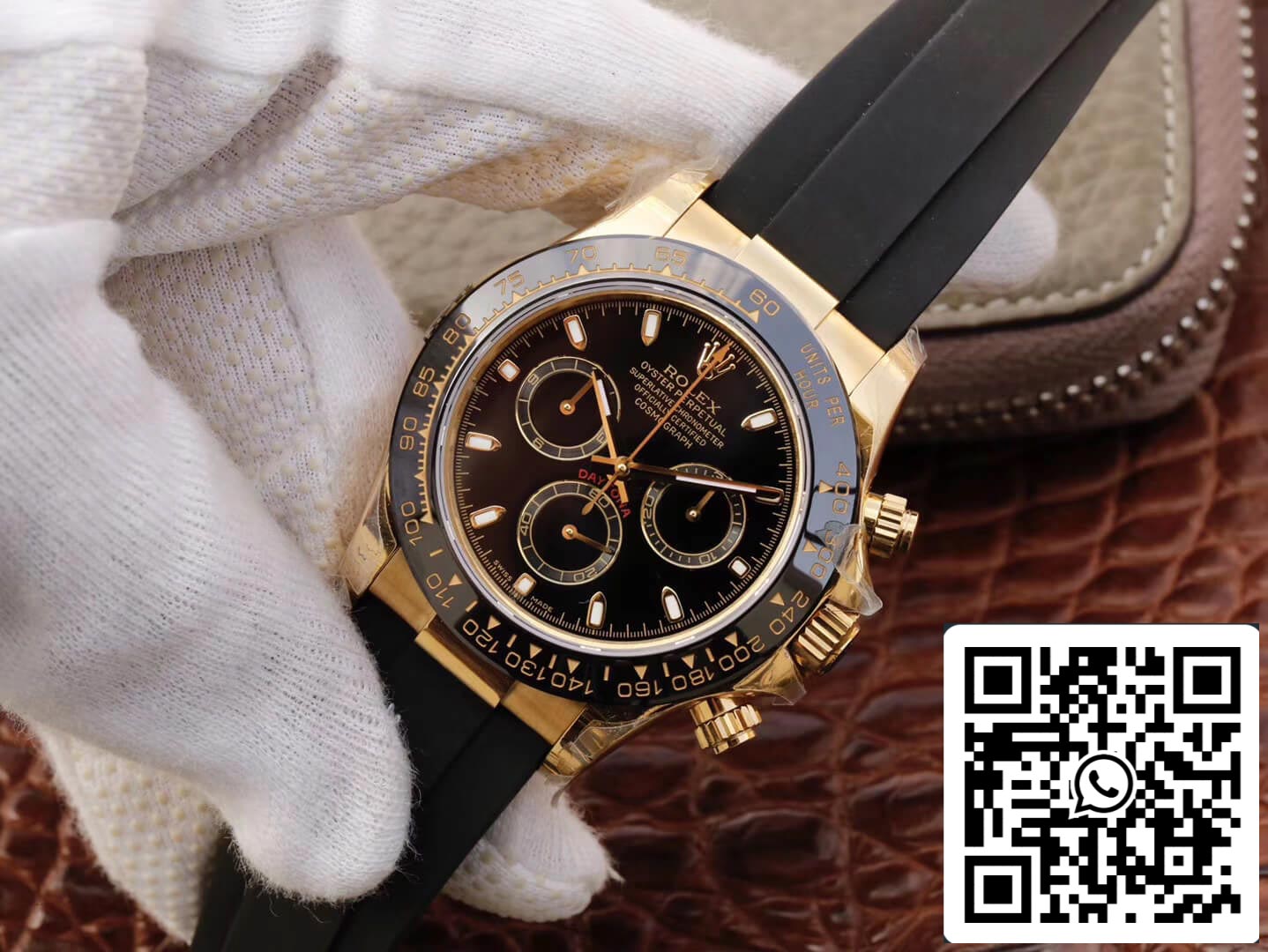 Rolex Daytona Cosmograph M116518ln-0043 1:1 Meilleure édition JH Factory Cadran noir