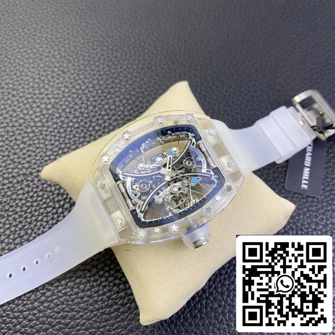 Richard Mille RM053-02 1:1 Best Edition RM Factory Transparentes Tourbillon-Skelettzifferblatt