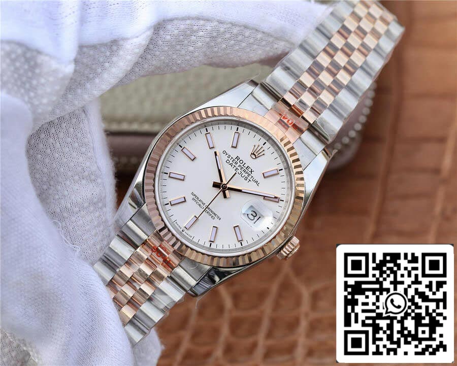 Rolex Datejust M126231-0017 36MM 1:1 Meilleure édition GM Factory Cadran blanc