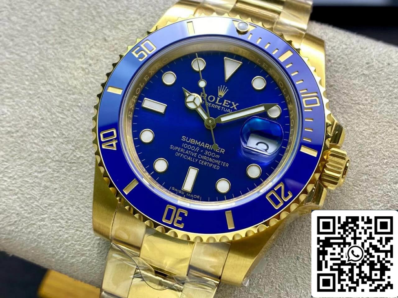 Rolex Submariner M116618LB-0003 3135 mouvement 40 mm VS cadran bleu usine