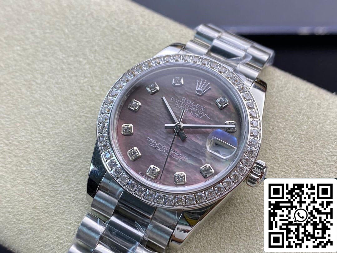 Rolex Datejust M178384-0019 31 mm 1:1 Best Edition EW Factory diamantbesetzte Lünette