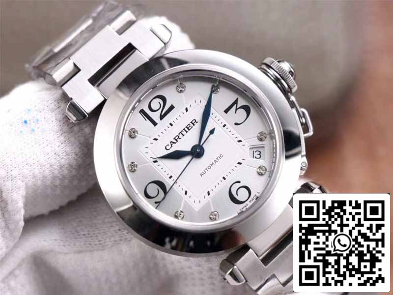 Cartier Pasha W31073M7 1:1 Best Edition V9 Factory Silver Dial Swiss Cal.049