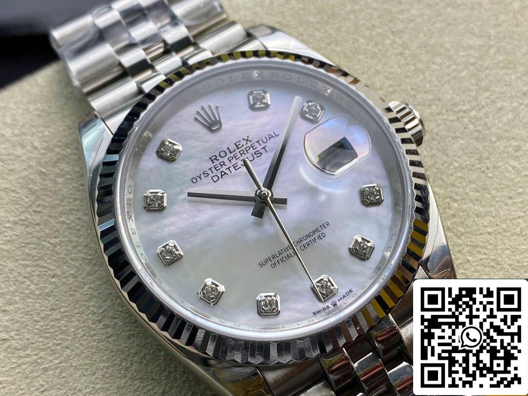 Rolex Datejust 178384-NG-63160 31MM 1:1 Meilleure édition EW Factory Cadran blanc argenté