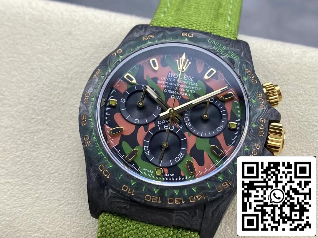 Rolex Daytona Cosmograph Diw Version personnalisée 1: 1 Meilleure édition Noob Factory Bracelet vert