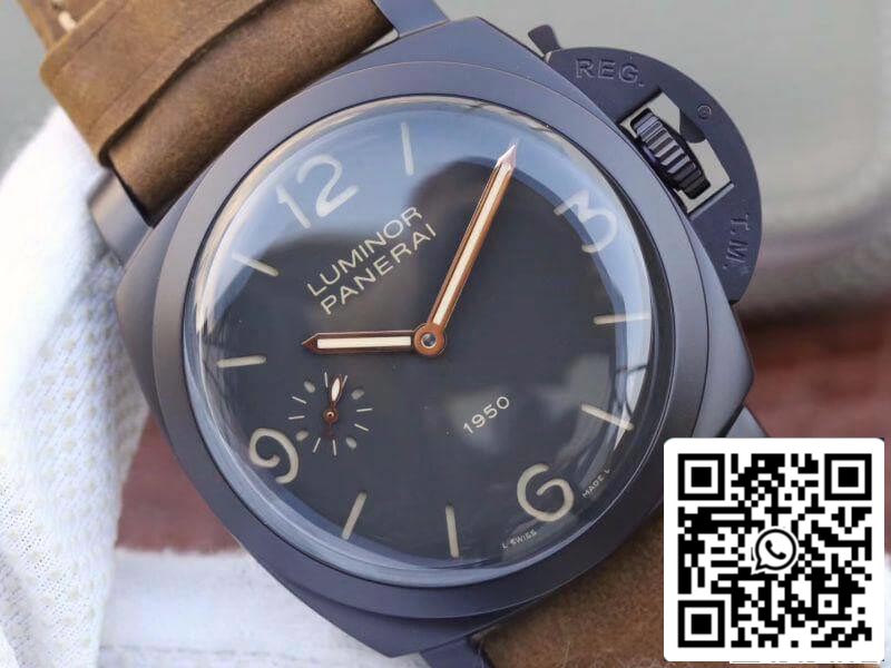 Panerai Luminor PAM375 ZF Factory Mechanische Uhren 1:1 Best Edition Swiss ETA P3000 PVD-beschichtetes Titangehäuse