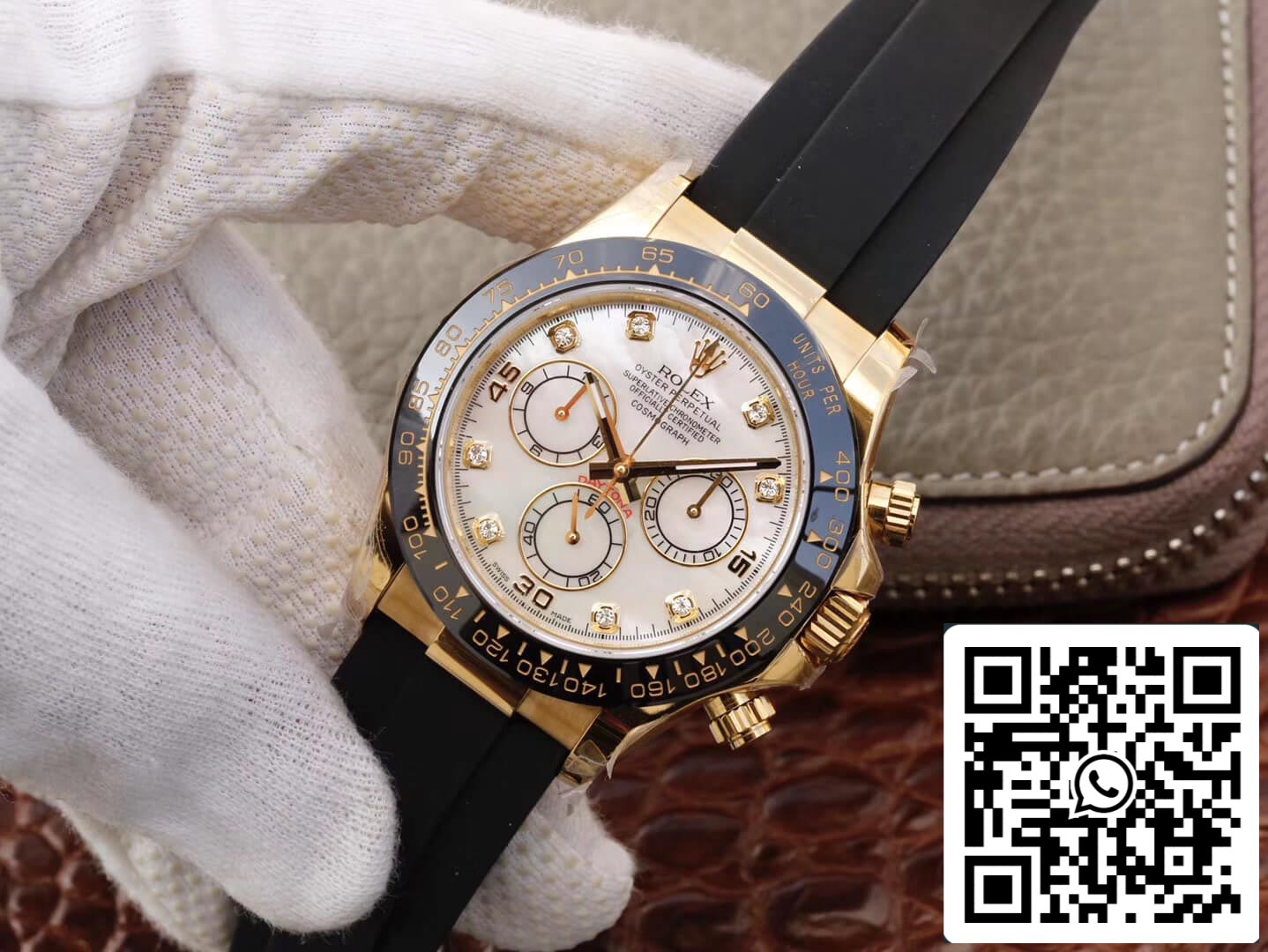 Rolex Daytona Cosmograph M116518ln-0037 1:1 Meilleure édition JH Factory V6 Boîtier en or jaune