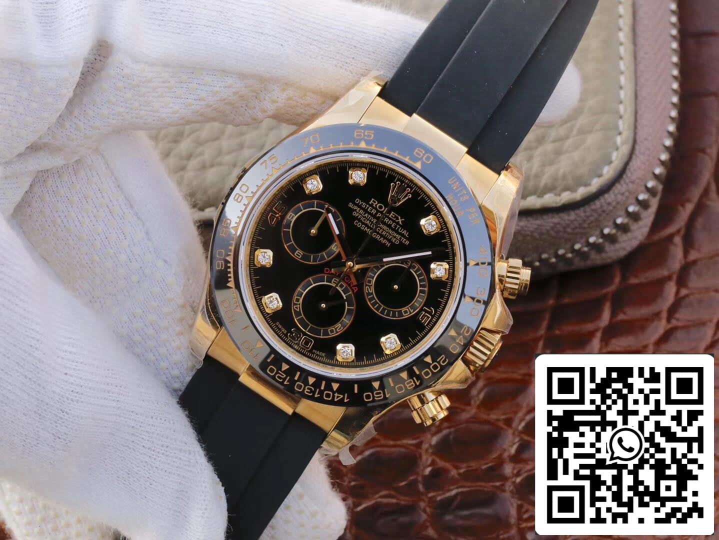 Rolex Daytona Cosmograph M116518ln-0046 1:1 Meilleure édition JH Factory Cadran noir