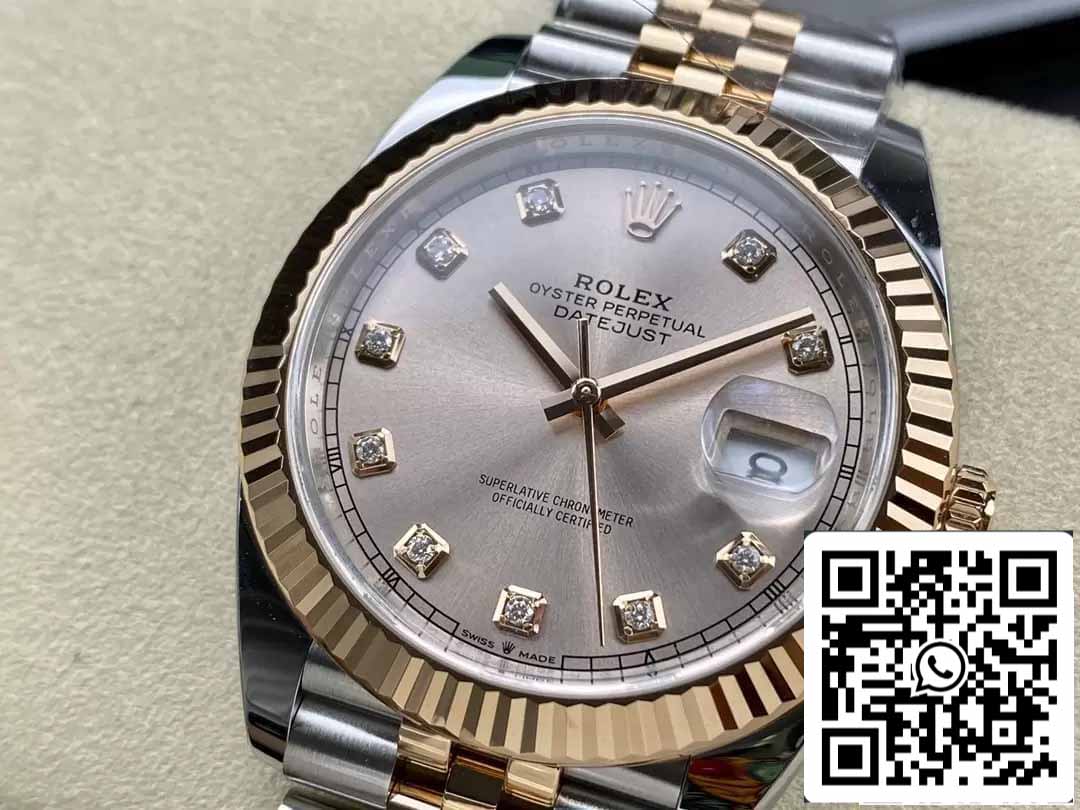 Rolex Datejust 41MM M126331-0008 1:1 Meilleure édition Clean Factory Or rose