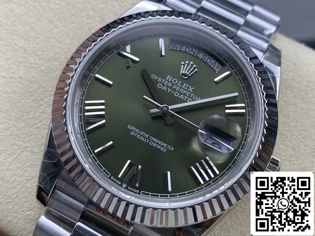 Rolex Day Date M228236-0008 1:1 Meilleure édition GM Factory V2 Cadran vert