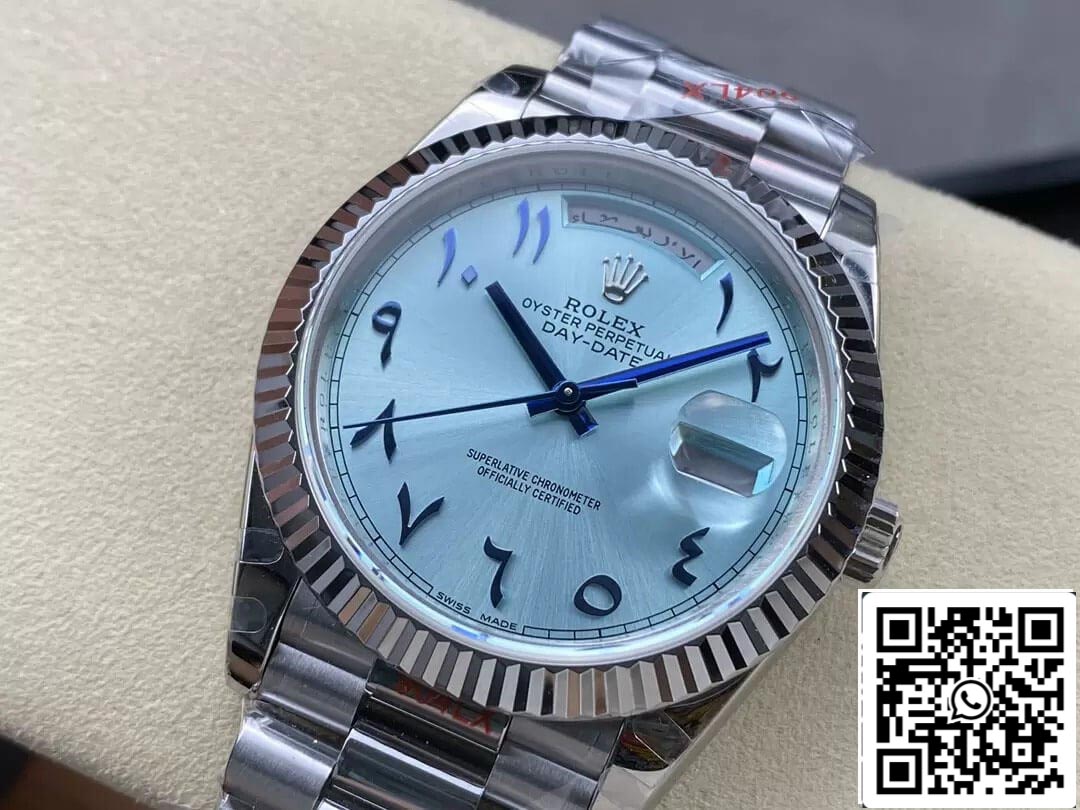 Rolex Day Date M228236 1:1 Best Edition GM Factory V2 Middle Eastern Blue Dial