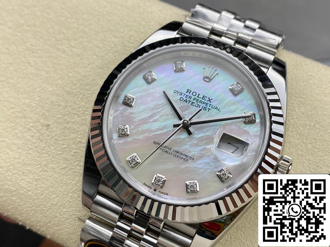 Rolex Datejust M126334-0020 1:1 Best Edition Clean Factory Mosaik-Diamant-Zifferblatt