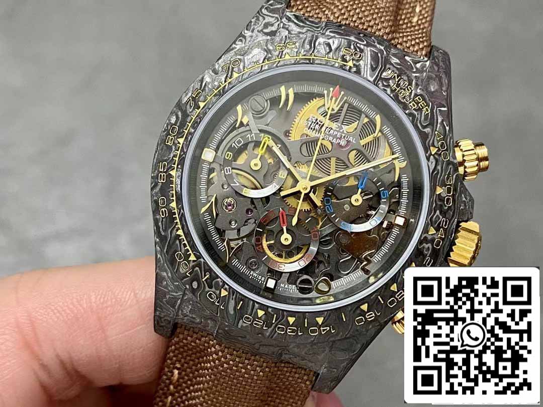 Rolex Daytona 1:1 Meilleure édition Diw Factory Cadran creux en fibre de carbone