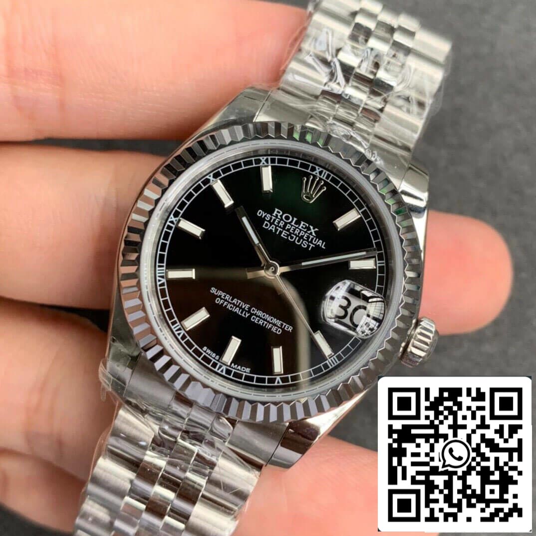 Rolex Datejust M178274-0004 1:1 Meilleure édition GS Factory Cadran noir