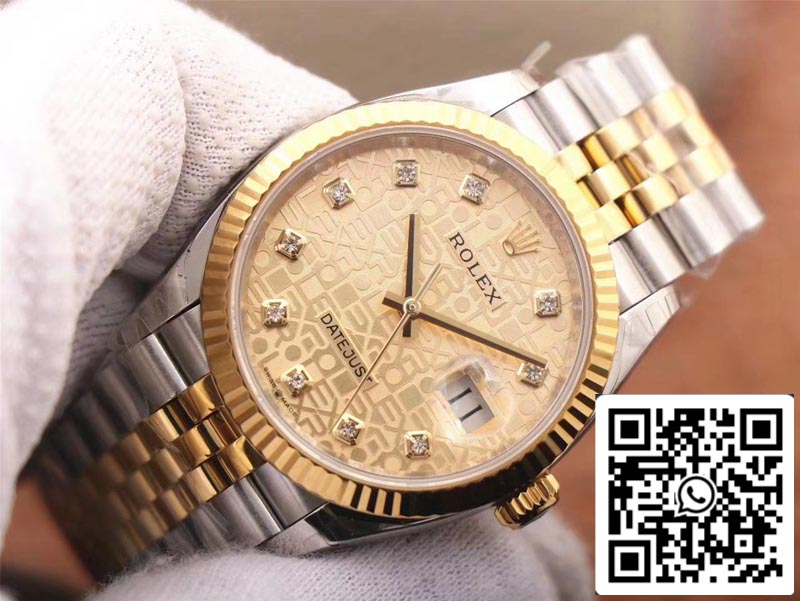 Rolex Datejust M126233-0033 1:1 Best Edition EW Factory Champagne Dial Swiss ETA3235